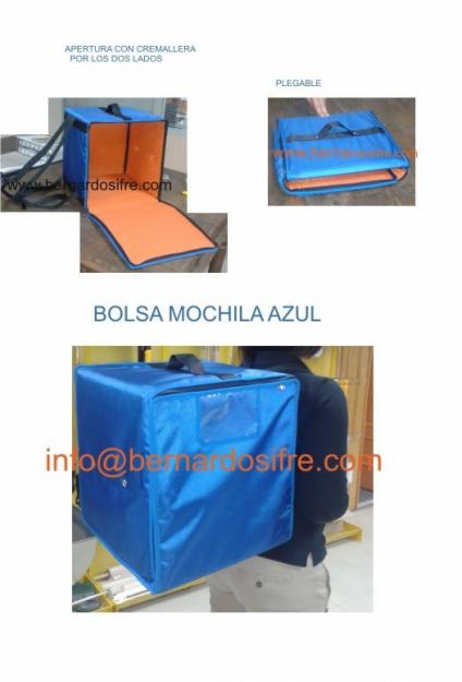 Bolsa mochila pizza para reparto a domicilio de pizzas