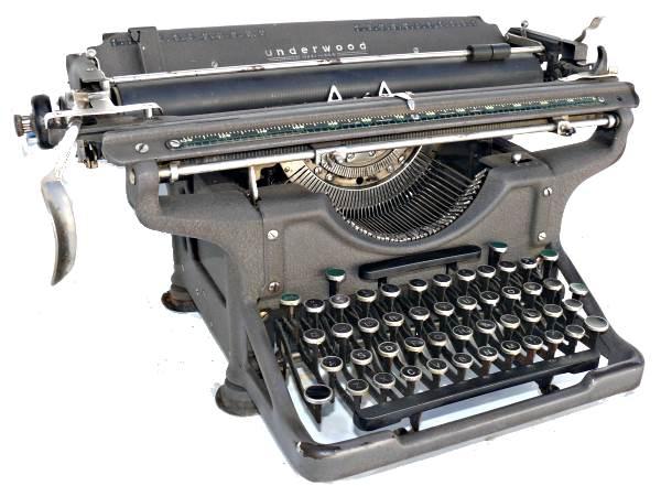 maquina de escribir antigua UNDERWOOD, años 30, americana