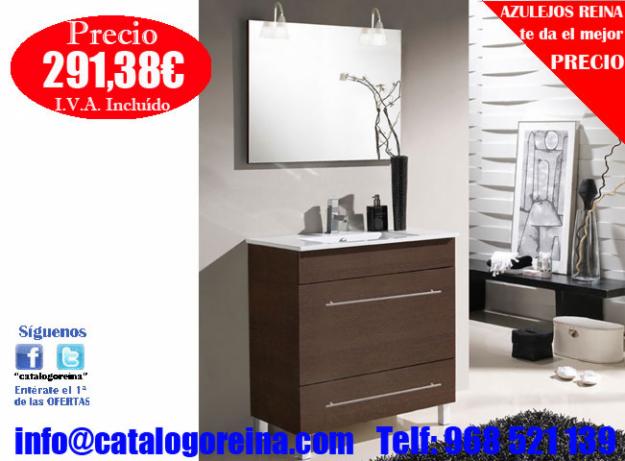 mueble baño Tundra 80 Wengué
