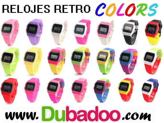 Relojes Retro Colors