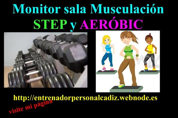 Entrenador personal experto en fitness (perdida peso,tonificación musculación step