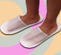 Zapatillas semitransparentes desechables
