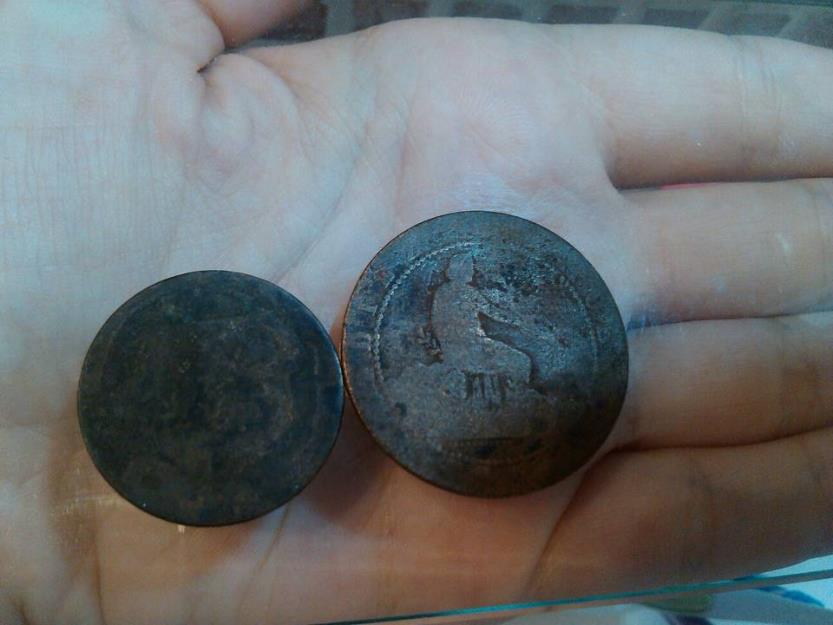 monedas antiguas españolas del año 1870