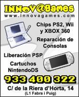 reparacion videconsolas con garantia en tienda PS3 PSP PSTWO PS2 NDS WII XBOX360