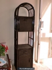 MUEBLE ESTANTERÍA DE CAÑA NEGRO - mejor precio | unprecio.es
