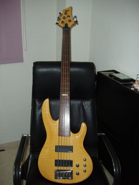 Vendo bajo ESP-Ltd fretless 5 cuerdas. Modelo B-255