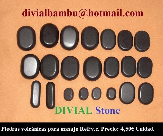 Piedras Volcánicas para masaje DIVIAL Hot Stone