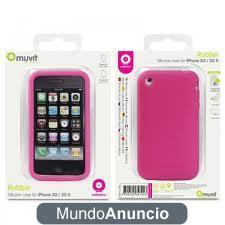 Funda Silicona + Protector Iphone 4 - Nuevo