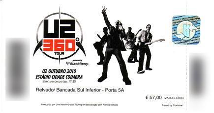 Tickets U2 360º en Coimbra Portugal  2/10/10