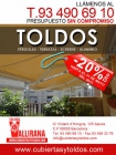 Toldos y cubiertas téxtiles. Promoción 20% - mejor precio | unprecio.es