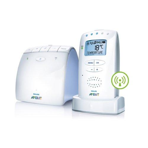 Philips scd525/00 - vigilabebés digital recargable con lcd temp y nanas