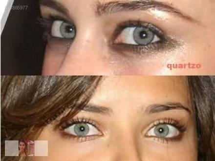 Lentillas quartzo cubren muy bien ojos oscuros