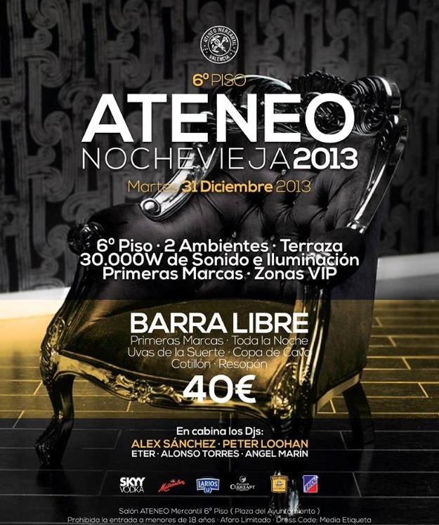 Nochevieja 2013/2014 ateneo valencia