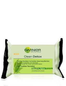 Garnier Toallitas Limpiadoras Clean Detox  25