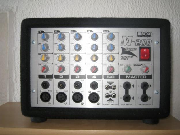 PowerMixer Mesa de mezcla amplificada Box