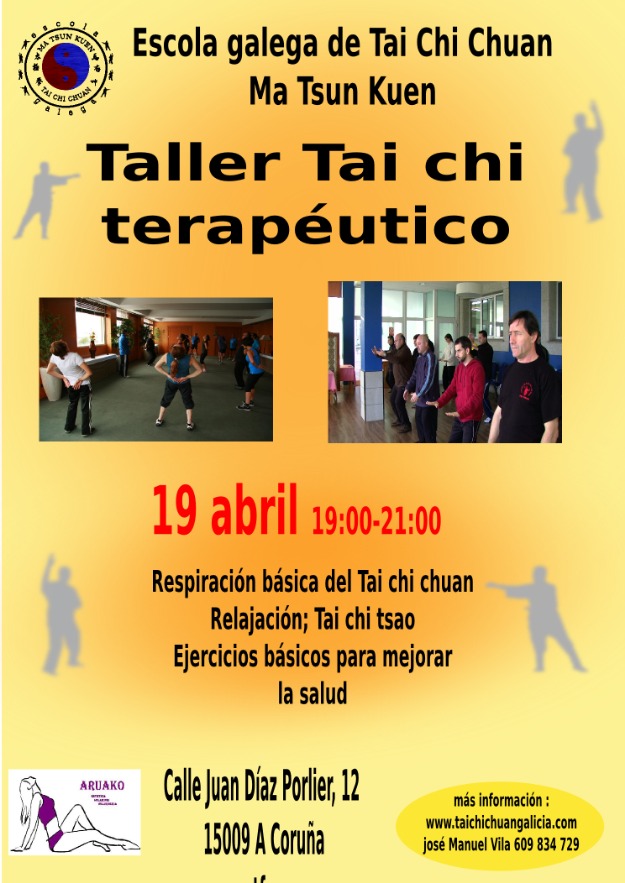 Taller de tai chi terapeutico en el centro aruako