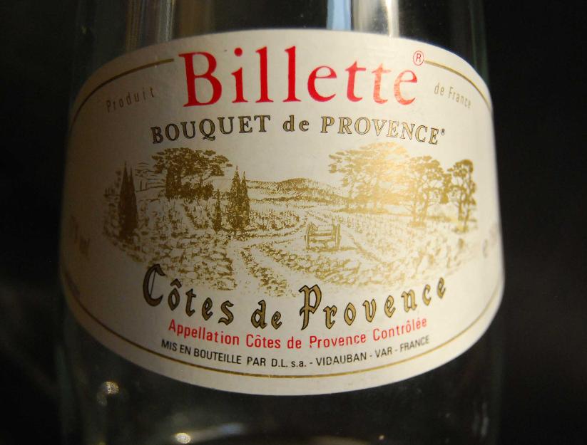 Botella billette - bouquet de provence