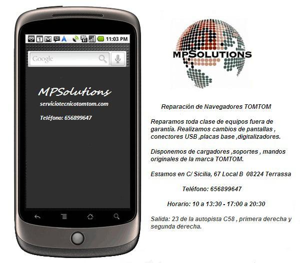 Reparación de navegadores TOMTOM en Terrassa - Barcelona
