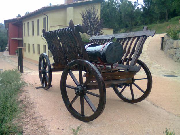 Rustico decoracion de hierro forjado y madera