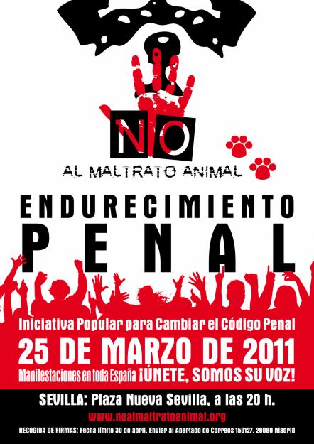 Manifestación SEVILLA DICE ¡NO AL MALTRATO ANIMAL!: SOMOS SU VOZ