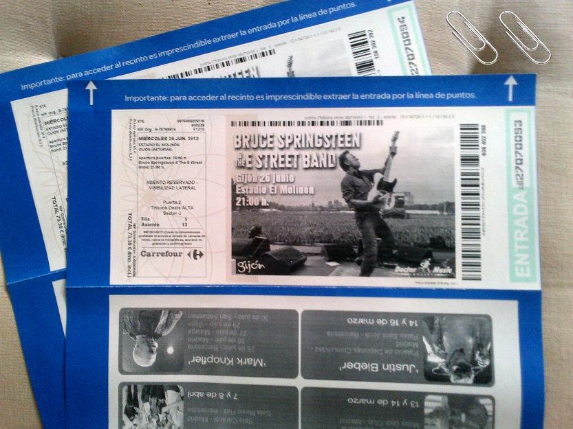 Bruce springsteen gijon 26 junio