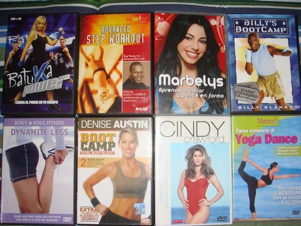 Dvd s pilates yoga batuka step aerobic ...