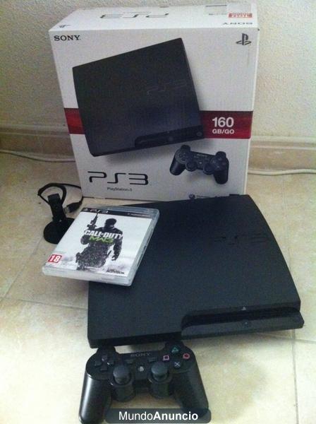 PS3 SLIM 160GB + Headset + Mando + Call of Duty MW3