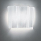 Artemide Logico parete incandescente, difusor seda, fondo gris - iLamparas.com - mejor precio | unprecio.es