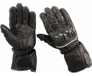 GUANTES PARA MOTEROS DE PIEL Y KEVLAR