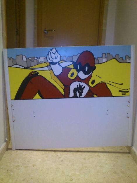 habitacion juvenil de los superheroes