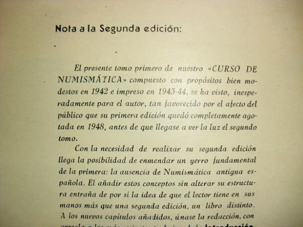 Libro de numismatica antigua