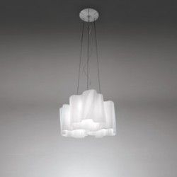 Artemide Logico sospensione mini 3x120° difusor seda lúcido - iLamparas.com
