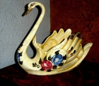 Cisne-en ceramica envejecida- de manises año 1973 - mejor precio | unprecio.es