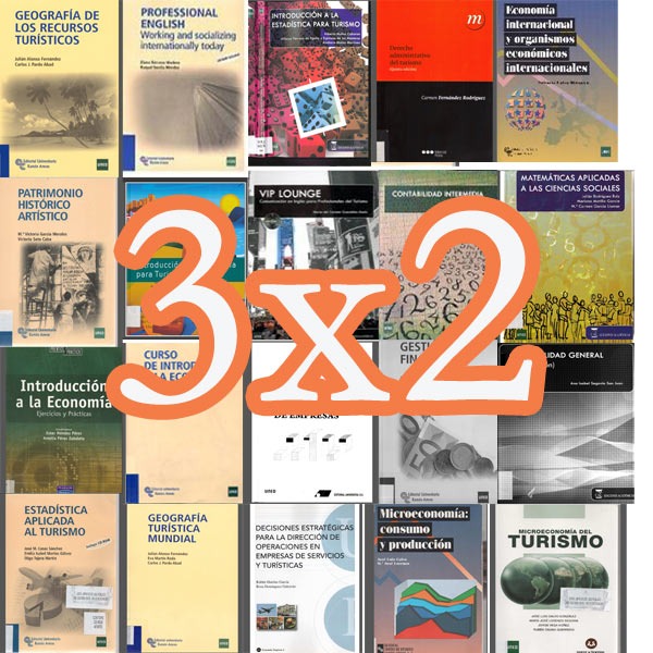 3x2 en Libros Grado Turismo UNED