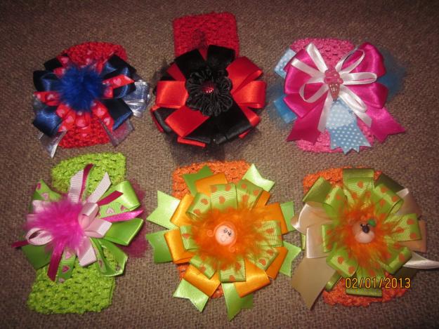 Lazos espectaculares y diademas para niñas