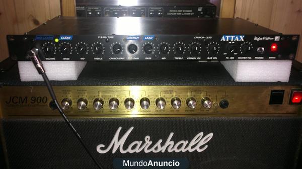 Vendo previo de valvula Hughes & kettner ATTAX, tres canales. (ni un rasguño)