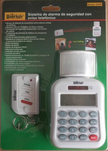 Sistema de alarma con aviso telefónico