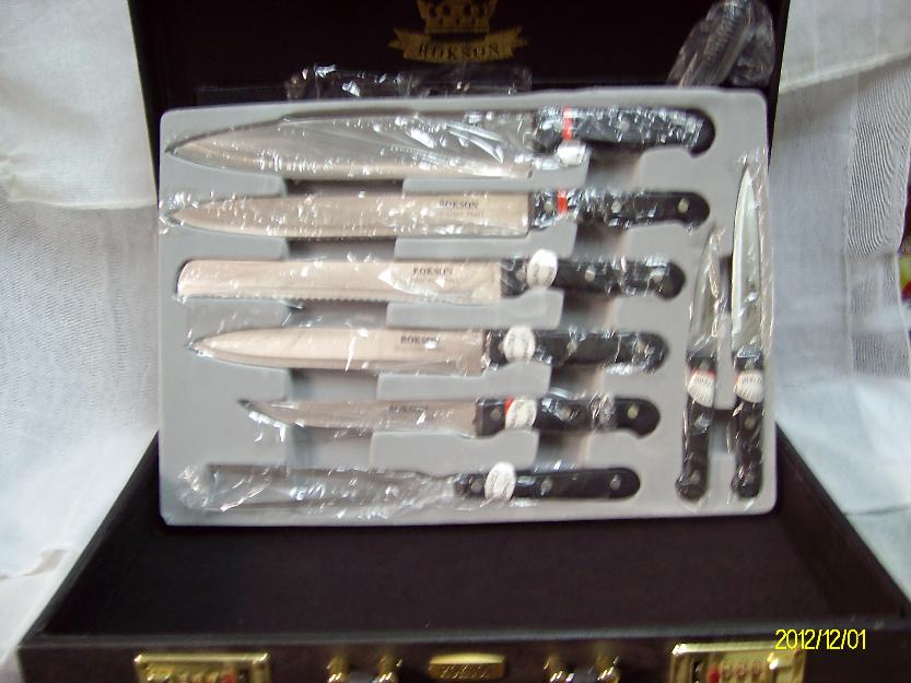 Maletín especial con cuchillos y tenedores de acero Aleman