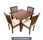 Conjunto de cuatro sillas y mesa - mejor precio | unprecio.es