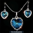 CONJUNTO TITANIC . COLGANTE + PENDIENTES PIEDRA DE SWAROVSKI - mejor precio | unprecio.es