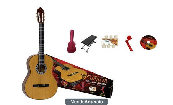 PACK DE GUITARRA 3/4 CLáSICA VALENCIA