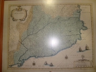 Lamina enmarcada con cartografia de CATALONIA, insignia del partido UCD - mejor precio | unprecio.es