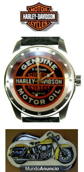 RELOJ HARLEY DAVIDSON con caja en forma de moto ACERO