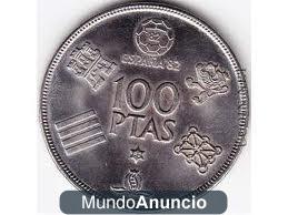Vendo moneda 100 pesetas mundial 82 plata