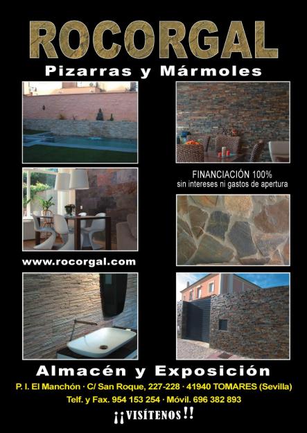 Piedra, Pizarra, Marmoles, Cuarcita, Laja, Granito, piscinas