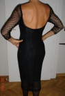 vendo vestido de fiesta de ganchillo calado negro con espalda abierta - mejor precio | unprecio.es