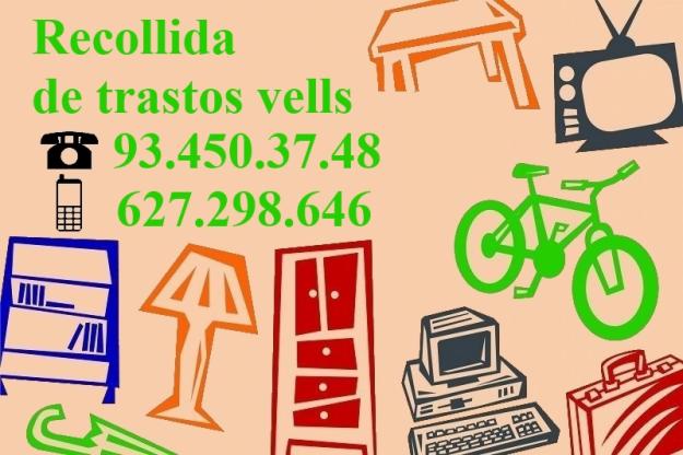 Recogida de muebles a domicilio 93.450.37.48 vaciado de pisos en barcelona