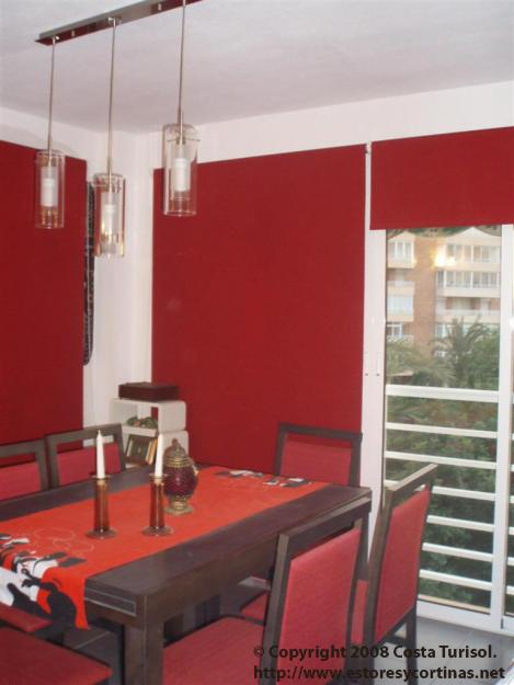 Estores enrollables, Panel japones, Cortinas verticales,Venecianas de Madera, Aluminio