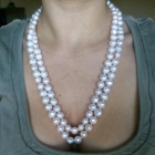 Collar de perlas naturales 120 cm de largo - mejor precio | unprecio.es