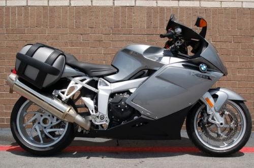 BMW K 1200 S on British plate.